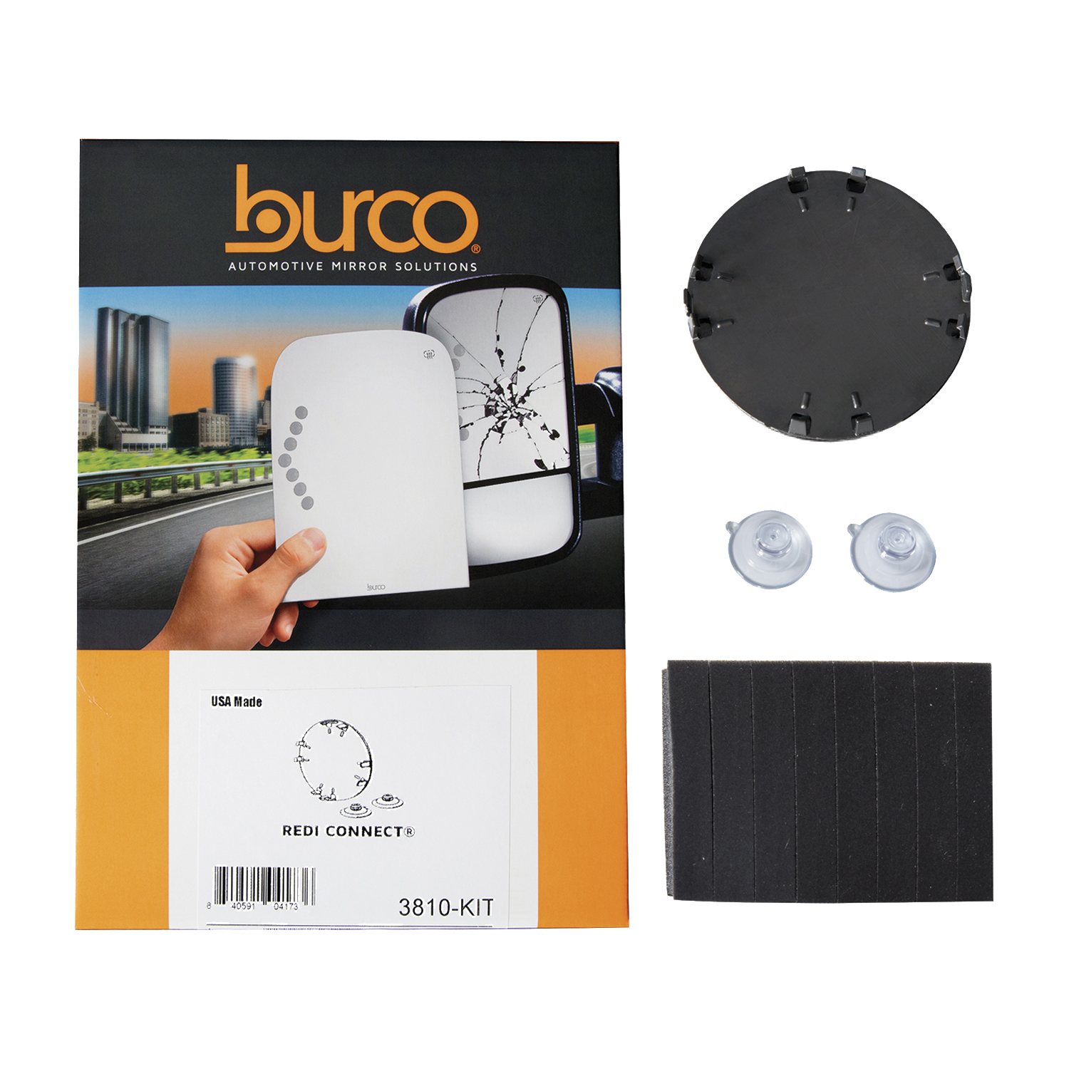 REDI CONNECT MIRROR MOUNTING KIT- 3.25  CIRCULAR SNAP-IN